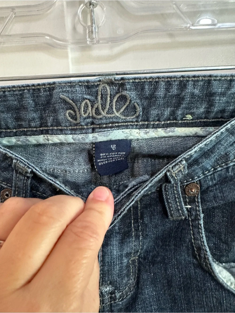 Dark Blue Girls Sz 12 Jade Bootcut Jeans